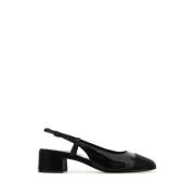 Tory Burch Klassiska svarta läderpumps Black, Dam