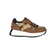 Laura Biagiotti Brun Polyester Sneaker Brown, Dam