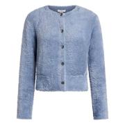 Vince Blå Eyelash Casual Kofta Blue, Dam