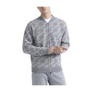 Peserico Ull- och kaschmirbomber sweatshirt Gray, Herr