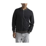 Peserico Bomber sweatshirt i bomullsblandning Gray, Herr