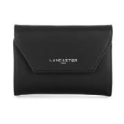 Lancaster Slät Fickplånbok med Tryckknapp Black, Unisex