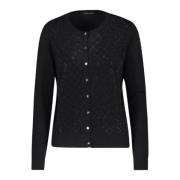 Gaudi Stilren Stickad Cardigan Sweater Black, Dam