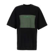 Oamc Klassisk Svart Bomull T-shirt Black, Herr