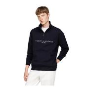 Tommy Hilfiger Hög Hals Sweatshirt Blue, Herr