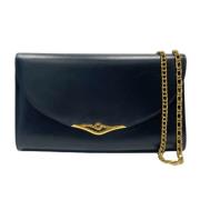 Cartier Vintage Pre-owned Laeder crossbodyvskor Blue, Dam