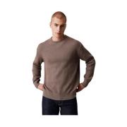 Calvin Klein Jeans Crew Neck Sweater Brown, Herr