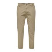 Only & Sons Casual Herrbyxor Beige, Herr