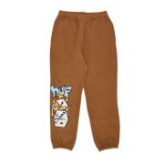 HUF Fleece Sweatpants Gummi Herr Brown, Herr