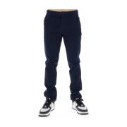 Sun68 Slim Fit Chino Byxor Marinblå Blue, Herr