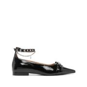 Ganni Ballerina Skor Black, Dam