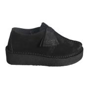 Clarks Svart Mocka Kil Sneakers Black, Dam