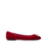 Jimmy Choo Rubinröda Balettplatta Skor Red, Dam