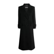 Alberta Ferretti Svart ytterkläder Black, Dam