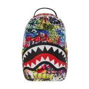 Sprayground Graffiti Faux Fur Multifärgad Ryggsäck Multicolor, Unisex