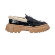 Hogan Stiliga Loafers för Kvinnor Black, Dam