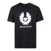 Belstaff Svart Bomull Jersey T-shirt med Logotyp Black, Herr