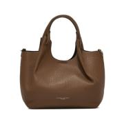 Gianni Chiarini Mediumstor Dua-ikon i Bubble Double-läder Brown, Dam