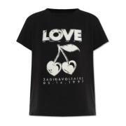 Zadig & Voltaire T-shirt Walk Black, Dam