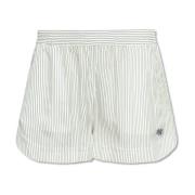 Stella McCartney Randiga silkes shorts White, Dam