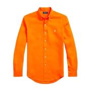 Ralph Lauren Orange linneskjorta Custom Fit Orange, Herr