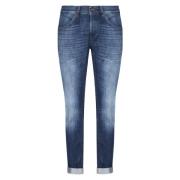 Dondup Skinny Fit Blå Jeans Låg Midja Blue, Herr