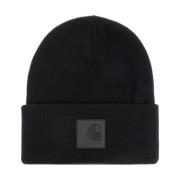 Carhartt Wip Black Logo Beanie Black, Unisex