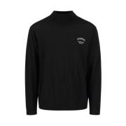 Iceberg Ull turtleneck med logotyp Black, Herr