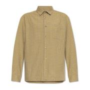 A.p.c. Rutig mönster skjorta Beige, Herr