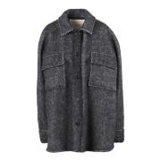 Jucca Ull och Mohair Overshirt Jacka Gray, Dam