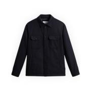 Woolrich Alaskan Wool Overshirt Blue, Herr