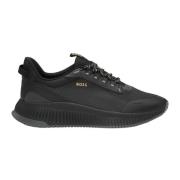 Hugo Boss Sportiga Sneakers med Mesh och Logo Black, Herr