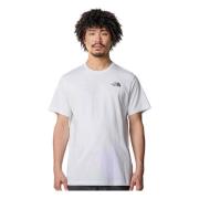 The North Face Röd T-shirt White, Herr