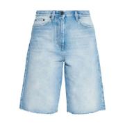 Dries Van Noten Denim Shorts Byxor Stilfull Mode Blue, Dam