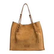 Gianni Chiarini Beige Mocka Läder Väska Dory Beige, Dam