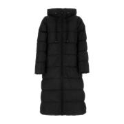 RefrigiWear Svart Nylon Dunjacka Black, Dam