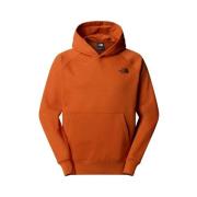 The North Face Redbox Raglan Hoodie Bomullsblandning Sweatshirt Orange...