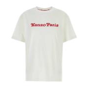 Kenzo Oversize Vit Bomull T-shirt White, Dam