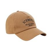 Iceberg Bomull gabardin baseballkeps Brown, Dam