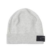 Iceberg Beanie i kashmir ullblandning Gray, Dam