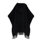 By Malene Birger Ull Poncho Turtlo Black, Dam