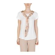 Alviero Martini 1a Classe Beige Viskosblandning T-shirt för kvinnor Wh...