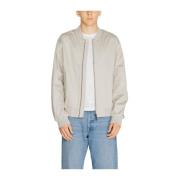 Calvin Klein Blandad Bomull Jacka Herr Fall/Vinter Kollektion Gray, He...