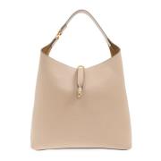 Chloé Väska Marcie Hobo typ shopper Beige, Dam