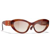 Chanel Brun Gradient Solglasögon 5513 Brown, Unisex