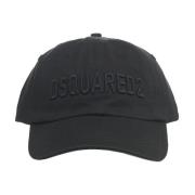 Dsquared2 Svart Baseballkeps Logobroderi Black, Herr