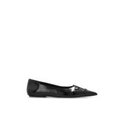 Marc Jacobs Läder ballerinaskor Black, Dam