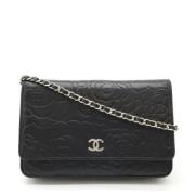 Chanel Vintage Pre-owned Laeder plnbcker Black, Dam