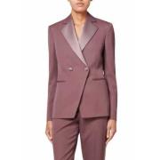 Paul Smith Rosewood Dubbelknäppt Tuxedo Jacka Pink, Dam