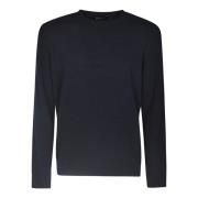 Roberto Collina Round-neck Knitwear Blue, Herr